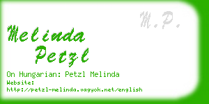 melinda petzl business card